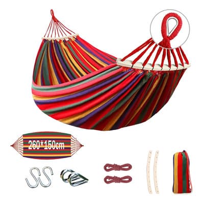 Hamacas Algodón Colgantes Portatil Camping Muebles De Jardin