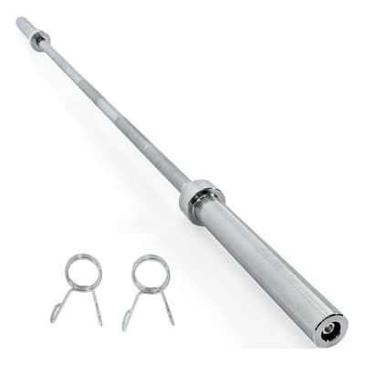 Barra Olímpica Profesional 2.2 M De Largo 20 Kg Acero Sólido Con Topes Para Discos - Soporta 600 Kg - Ideal Para Gimnasio, Crossfit, Halterofilia Y Entrenamiento De Fuerza En Casa O Gym Plata - $1,129.00 en Mercado Libre | PrecioMX