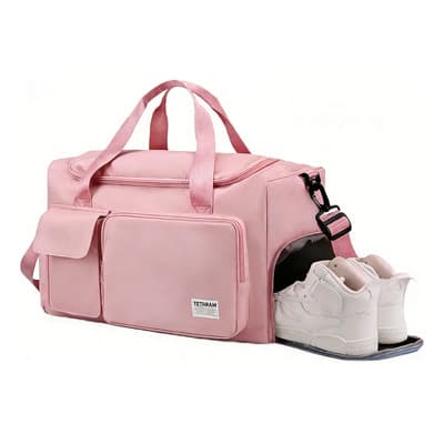 Tethram Maleta Grande Capacidad Bolsa Impermeable Con Deporte Compartimento Zapatos Gym Deportiva Para Hombre Mujer Viaje Yoga Natación Mochila Fitness Rosa Liso - $171.00 en Mercado Libre | PrecioMX