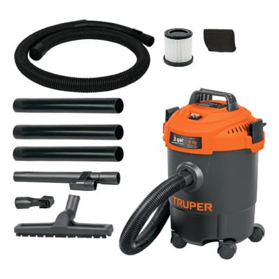 Aspiradora Truper Seco Mojado 3 Gal 3 Hp 60 Hz Filtro Hepa Accesorios Incluidos Ideal Para Limpieza Asp-03n Negro - $1,065.00 en Mercado Libre | PrecioMX