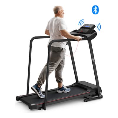 Caminadora Eléctrica Tio Vitality Plegable Profesional Color Negro