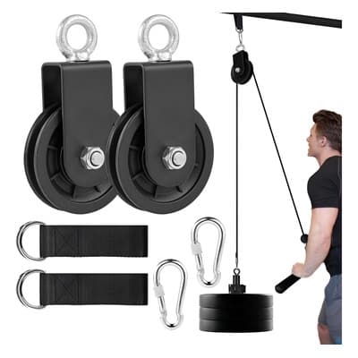 Poleas De Carga Con Mosquetón Y Correa Para Polea Gym 2 Pzs - $285.00 en Mercado Libre | PrecioMX