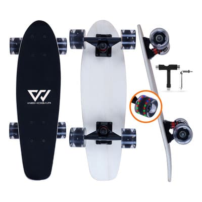 Patineta Trixter Skateboard Tabla De Madera Para Niños Ruedas Con Luz Led