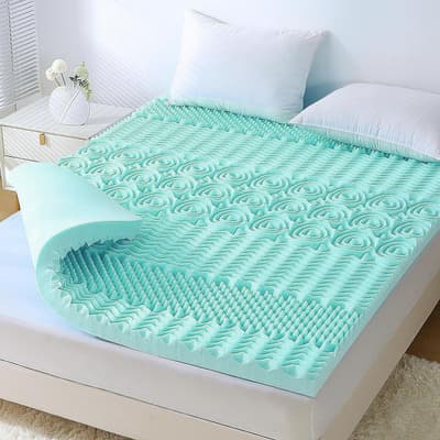 Cubre Cama Memory Foam Queen Altura 7.5 Cm Color Agua Diseño De La Tela Rayas - $1,294.82 en Mercado Libre | PrecioMX
