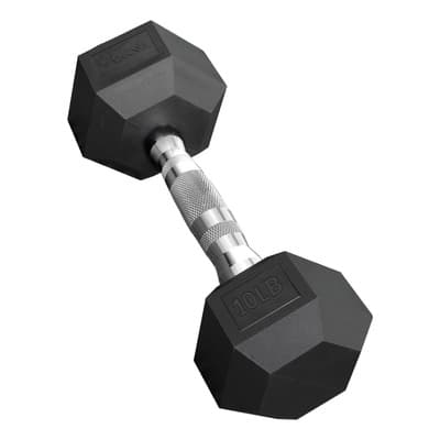 Mancuerna Pesa Hexagonal 10lb/4.5kg Pvc Gym Color Negro - $480.00 en Mercado Libre | PrecioMX