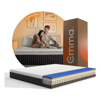 Colchón Emma Hybrid Queen Size | Memory Foam & Resortes Color Blanco/gris - $9,210.07 en Mercado Libre | PrecioMX