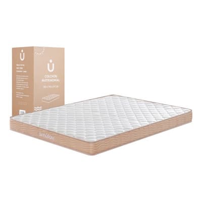 Colchón Ergonómico Matrimonial 2 Plazas 135 X 190 X 14cm Espuma Firme
