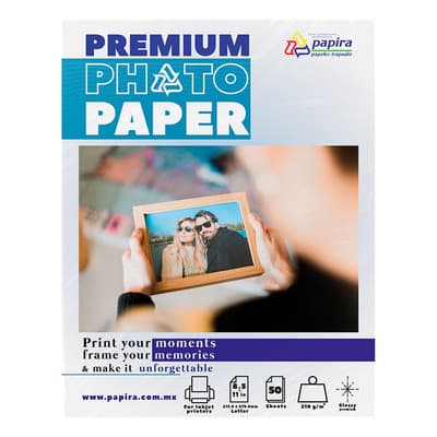Papel Fotográfico Papira Carta Glossy Alta Calidad 100 Hojas Color Blanco - $298.00 en Mercado Libre | PrecioMX