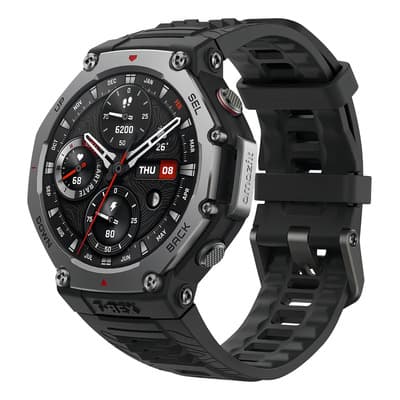 Amazfit T Rex 3 Outdoor Reloj Inteligente Militar Resistente de 48 Mm negro