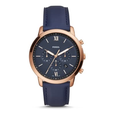 Reloj Hombre Fossil Neutra Chrono Análogo Correa Piel Correa Azul - $1,592.00 en Mercado Libre | PrecioMX