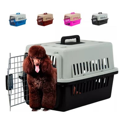 Cuory Jaula Transportadora Perro Gato Mascota Mediano Portátil 31x48x31cm Color Negro - $185.00 en Mercado Libre | PrecioMX