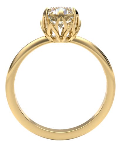 Anillo De Compromiso Oro 14k .80ct Moissanita Carlotta - $7,892.84 en Mercado Libre | PrecioMX