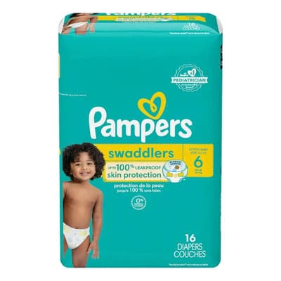 Pañales Pampers Swaddlers Talla 6 (10-20 Kg), 16 Un - $306.80 en Mercado Libre | PrecioMX