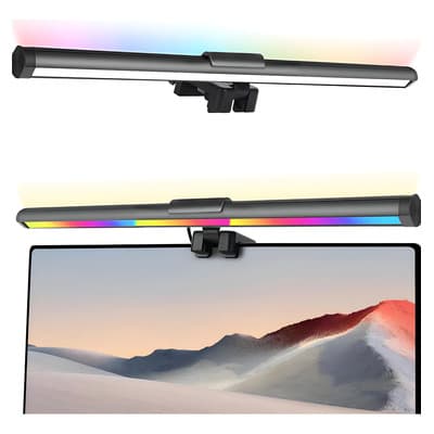 Lámpara Led Gievuleo Para Monitor Rgb Usb 15 Colores Control Brillo Negro Transparente - $175.20 en Mercado Libre | PrecioMX