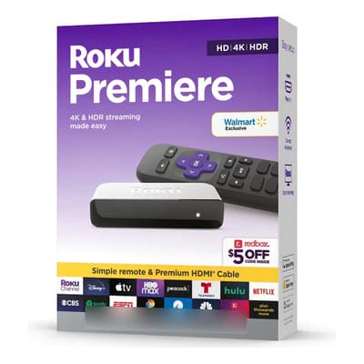 Tv Box Roku Premiere Reproductor De Streaming 4k Hdmi Wi-fi Negro Estándar