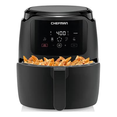 Freidora De Aire Chefman Rj38-5-t 4.7l Negro Pantalla Táctil Digital