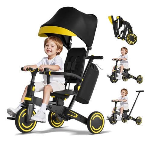 Triciclo Plegable Multifuncional Con Toldo Para Niños - $2,099.30 en Mercado Libre | PrecioMX