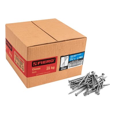 Clavo Estandard, 2-1/2'', Con Cabeza, Caja 25 Kg Fiero 44153 - $970.00 en Mercado Libre | PrecioMX