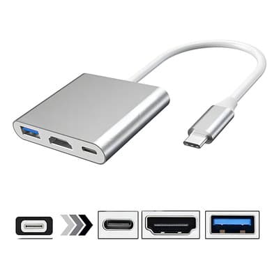 Adaptador Tipo C A Hdmi 4k Convertidor Hub Usb 3.0 3 En 1 - $148.00 en Mercado Libre | PrecioMX