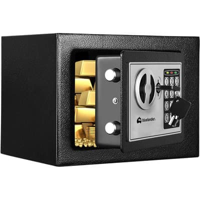 Caja Fuerte De Seguridad Electrónica Codigo Digital Y Llave Color Negro - $365.00 en Mercado Libre | PrecioMX