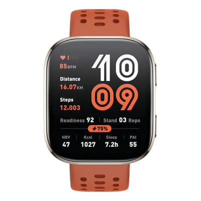 Reloj Inteligente Amazfit Bip 6 Correa Rojo Deportiva Color Del Bisel Gris