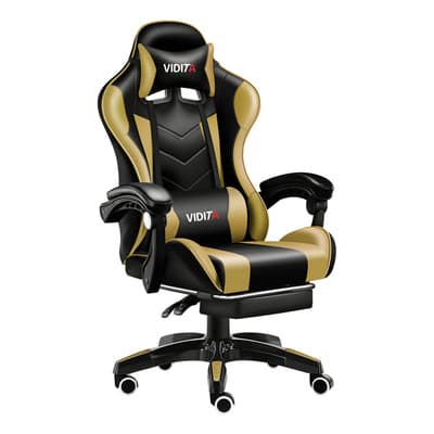 Silla Gamer Reclinable Ergonómica Con Reposapiés Gx2000 Color Ocre Material Del Tapizado Cuero Sintético Pc Profesional - $1,890.87 en Mercado Libre | PrecioMX