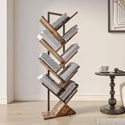 Librería Owkuan De 8 Capas En Forma De Árbol Libreros Modernos Marrón