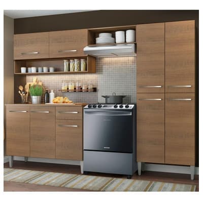 Cocina Integral Madesa Emilly Sin Tarja 229cm Color Marrón - $5,169.00 en Mercado Libre | PrecioMX