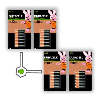 Duracell Pack 24 Pilas Aa Recargables De 2500mah 1.2v - $1,679.00 en Mercado Libre | PrecioMX