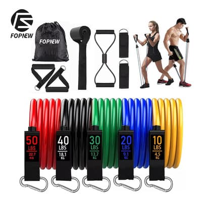 Bandas De Resistencia Gimnasio Ligas Ejercicio Yoga Fitness.150lbs Elásticas, Juego De 12 Ligas Para Ejercicio Ligas Ejercicio, Adecuadas Ligas Ejercicios En Casa Y Gimnasio, Ligas Para Pilates