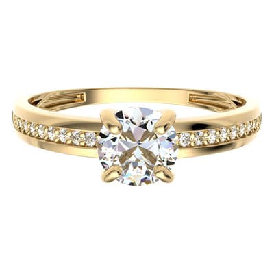 Anillo De Compromiso De 10k Color Amarillo Talla 6.5 - $4,372.50 en Mercado Libre | PrecioMX