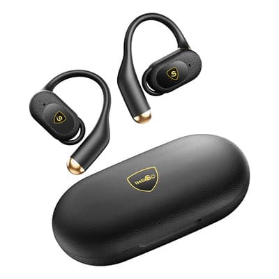 Audífonos Inalámbricos Sonido Estéreo Para Gamer Y Deportivos Open-ear Auriculares Bluetooth 5.4 Con Microfono Manos Libres Imenso Ims-e2011 Negro