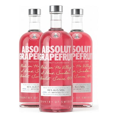 Pack De 3 Vodka Absolut Grapefruit 1 L - $1,461.36 en Mercado Libre | PrecioMX