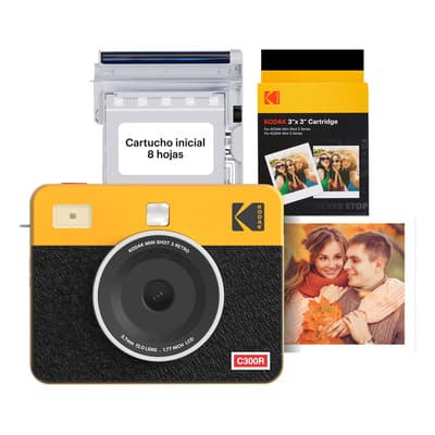Kodak Mini Shot 3 Retro 4pass 2-en-1 Cámara Instantánea Y Impresora De Fotos (7,6x7,6cm) + Pack Con 38 Hojas, Amarillo - $2,683.32 en Mercado Libre | PrecioMX