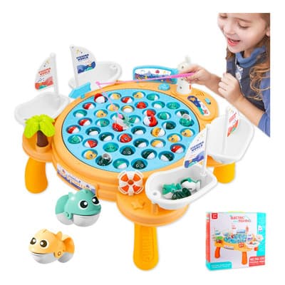 Juguete De Pesca Niños Magnetic Peces Rotación Musica 76 Pzs - $678.08 en Mercado Libre | PrecioMX