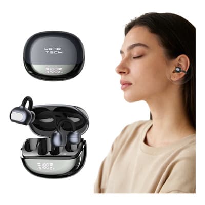 Loho Tech® Audífonos Deportivos Open-ear Con Sonido Hifi Para Gamer Con Clip 360° Audio Espacial,audifonos Con Microfono,bt5.4,ipx5