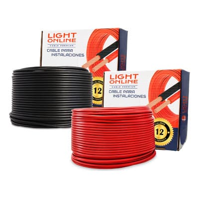 Pack 2 Rollos 100m Cable Calibre 12 Rojo Y Negro Thw Cca Pvc 75°c Luz En Línea - $636.84 en Mercado Libre | PrecioMX