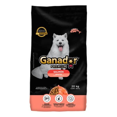 Alimento Seco Perro Ganador Premium Salmon 20k - $1,360.80 en Mercado Libre | PrecioMX