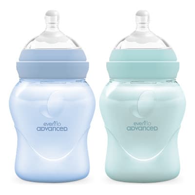 Pack x2 Biberones Evenflo 150ml Flujo Lento 0m+ 2 Piezas