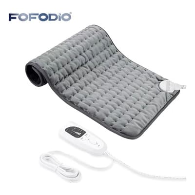 Fofodio® Compresa Caliente Eléctrica Cojín Térmico Regulable Color Gris,calentador Cobija Eléctrica Térmica, Manta Térmica Con Control Digital Apagado Automático, Compresa Caliente Terapéutica