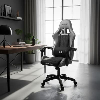 Silla Gamer Balam Rush Power Rush V2 Ergonomica Reclinable 135° 120kg Gris Piel Sintetica