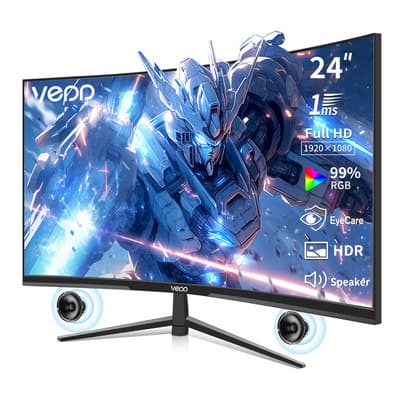 Monitor Gamer Vedd Cpa0161bk Curvo 24'' Led Negro - $1,888.77 en Mercado Libre | PrecioMX
