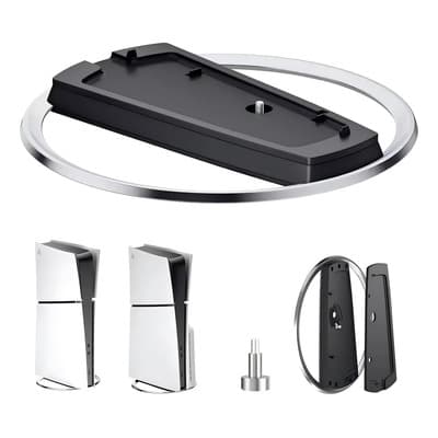 Soporte Vertical Para Ps5/ps5 Slim Base Antideslizante Vertical De Acero Inoxidable Para Consola Ps5 Pro Negro