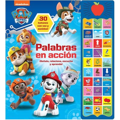 Paw Patrol Palabras En Accion - 30 Botones Con Voz Y Sonidos