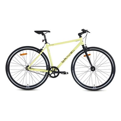 Bicicleta Gravel Fixie R700c Aluminio Color Amarillo Tamaño Del Cuadro M