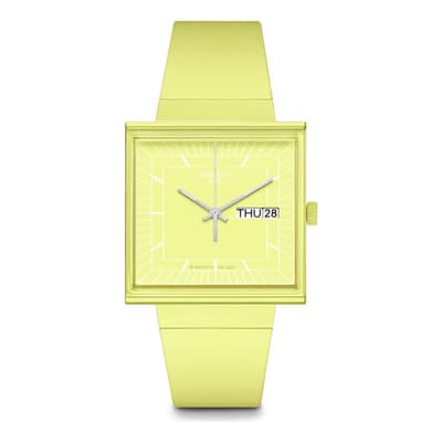 Swatch Reloj Casual Unisex Cuarzo Biocerámico Amarillo ¿y Si - $3,117.51 en Mercado Libre | PrecioMX