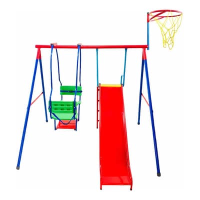Columpio Doble Con Cinturón, Resbaladilla Y Basket Suele Varear - $3,509.10 en Mercado Libre | PrecioMX