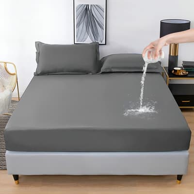 Novangua Sábana Bajera Ajustable Matrimonial, Sábana Con Bolsillo Profundo, Suave E Impermeable Resistente A La Encogimiento Y A La Decoloración, Adecuada Para Dormitorios (gris, King) - $271.06 en Mercado Libre | PrecioMX