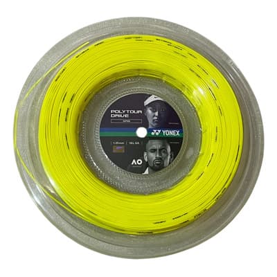 Rollo De Cuerda Yonex Polytour Drive Spin 1.25mm Yellow 200m Color Amarillo Espesor 1.25 Mm - $2,125.00 en Mercado Libre | PrecioMX