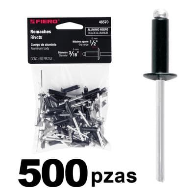 Remaches 3/16 X1/2 , Aluminio, Ala 3/8 500 Pz, Fiero, 46570 - $297.50 en Mercado Libre | PrecioMX